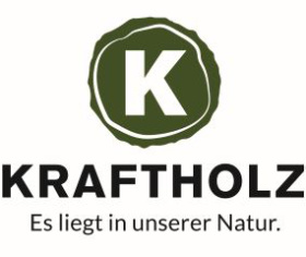 KRAFTHOLZ Logo mit Slogan „Es liegt in unserer Natur.“